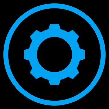 Vites düz yuvarlak vektör simgesi