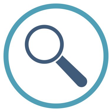 Search Tool Flat Rounded Vector Icon