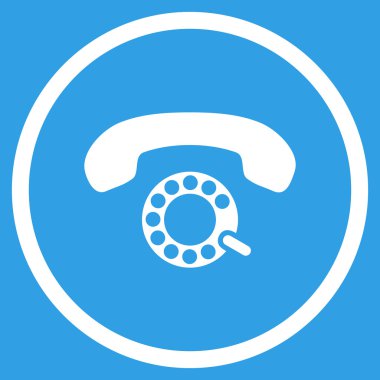 Vektör simge yuvarlak daire darbeli arama