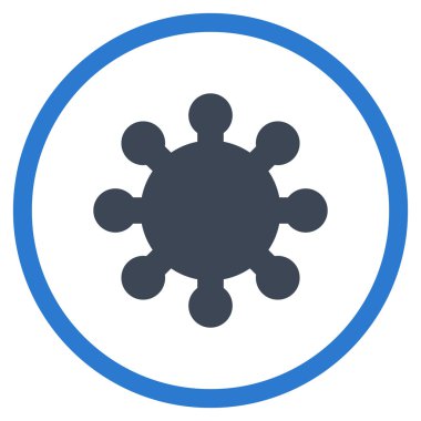 Vites düz yuvarlak vektör simgesi