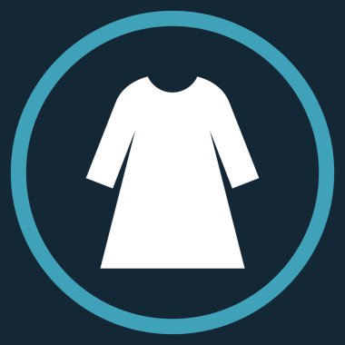 Woman Dress Flat Rounded Vector Icon