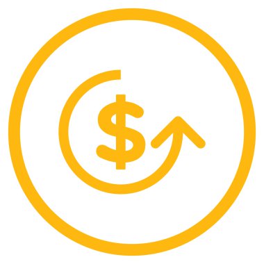 Ters ibraz düz yuvarlak vektör simgesi