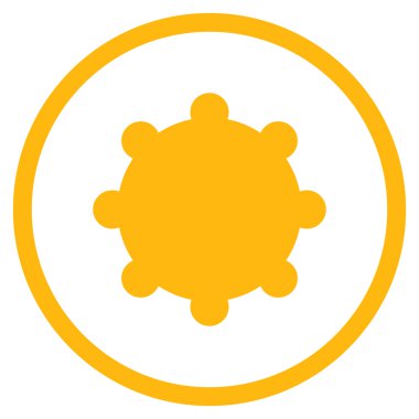 Vites düz yuvarlak vektör simgesi