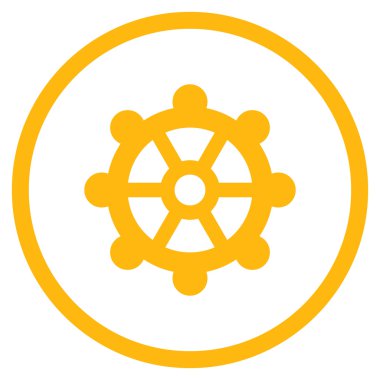 Vites düz yuvarlak vektör simgesi