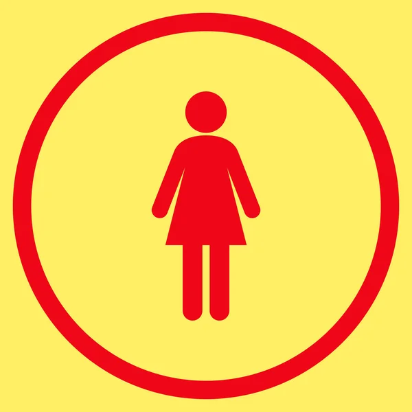 Ikon Vektor Datar Wanita - Stok Vektor