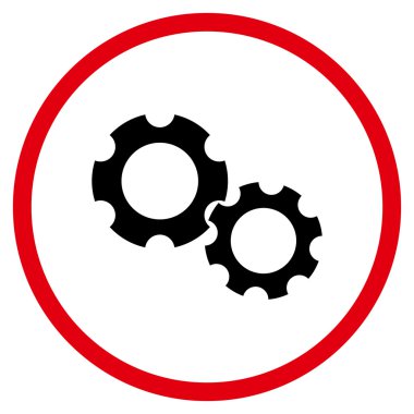 Ayarlar Düz Vektör Yuvarlak Simge