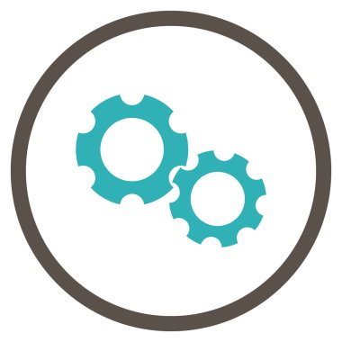 Diş Dişlileri Düz Vektör Yuvarlak Simge