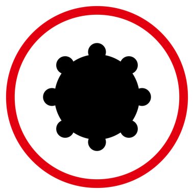 Vites düz vektör yuvarlak simge