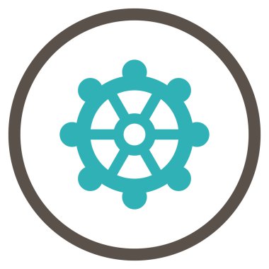 Vites düz vektör yuvarlak simge