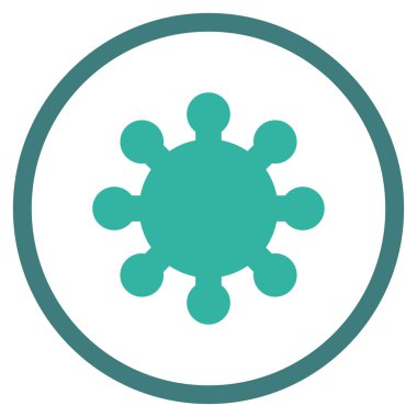 Vites düz vektör yuvarlak simge