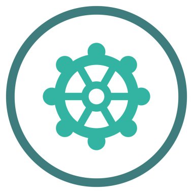 Vites düz vektör yuvarlak simge