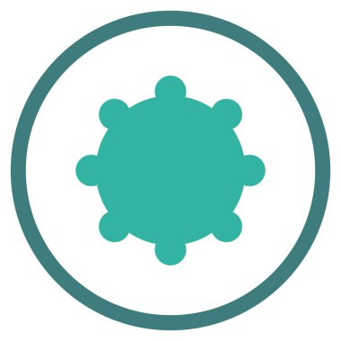 Vites düz vektör yuvarlak simge