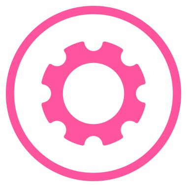 Vites düz vektör yuvarlak simge