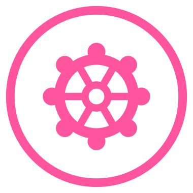 Vites düz vektör yuvarlak simge