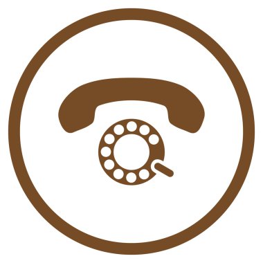 Darbeli aramayı düz vektör yuvarlak simge