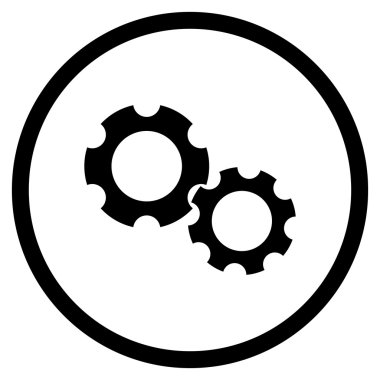 Araçları vektör yuvarlak simge düz