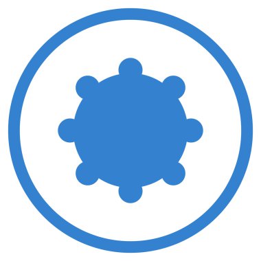 Vites düz vektör yuvarlak simge