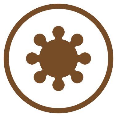 Vites düz vektör yuvarlak simge