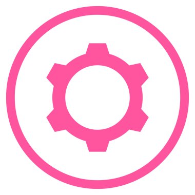 Vites düz vektör yuvarlak simge