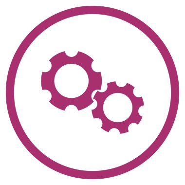 Sistem Düz Vektör Yuvarlak Simge