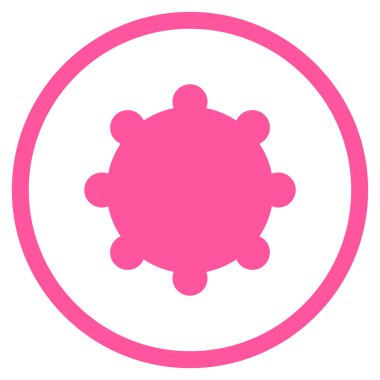 Vites düz vektör yuvarlak simge