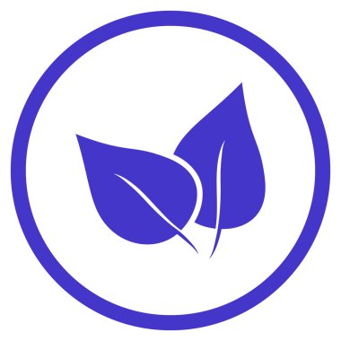 Flora Bitki Düz Vektör Yuvarlak Simge