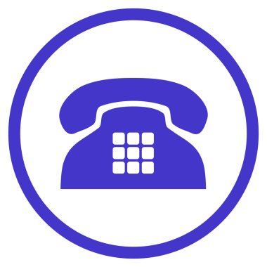 Ton Telefon Düz Vektör Yuvarlak Simge