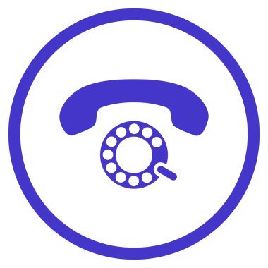 Darbeli aramayı düz vektör yuvarlak simge