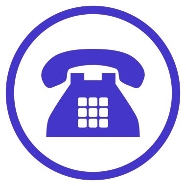 Ton Telefon Düz Vektör Yuvarlak Simge