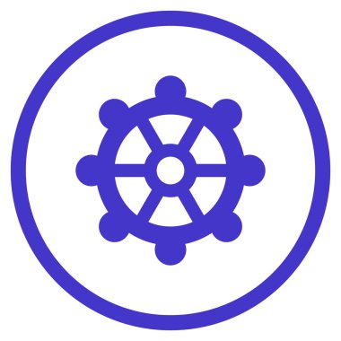 Vites düz vektör yuvarlak simge