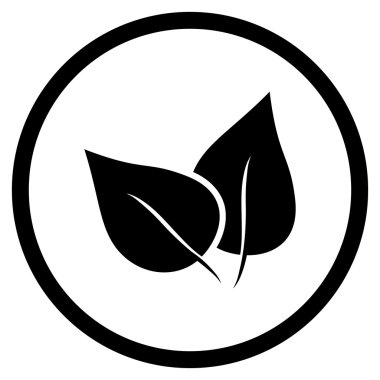 Flora Bitki Düz Vektör Yuvarlak Simge