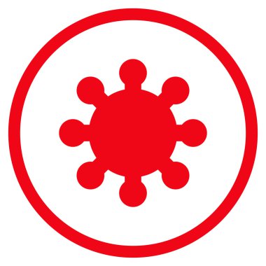 Vites düz vektör yuvarlak simge