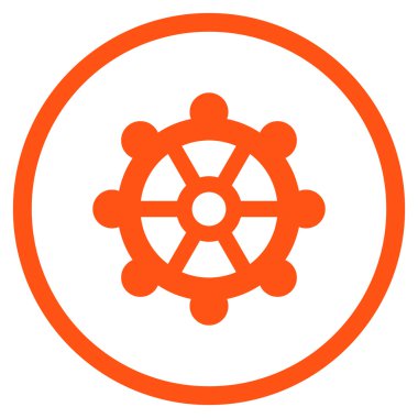 Vites düz vektör yuvarlak simge