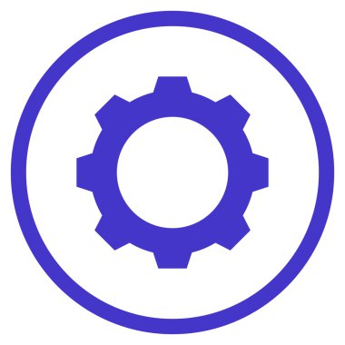 Vites düz vektör yuvarlak simge