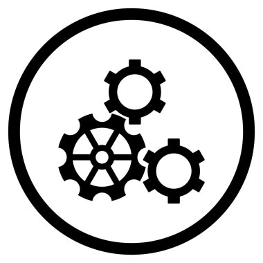 Yapılandırma Düz Vektör Yuvarlak Simge