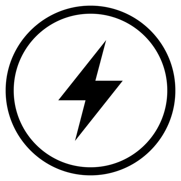 Elektrisk flatvektor avrundet Icon – stockvektor