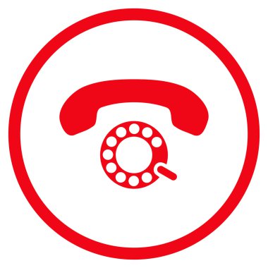 Darbeli aramayı düz vektör yuvarlak simge