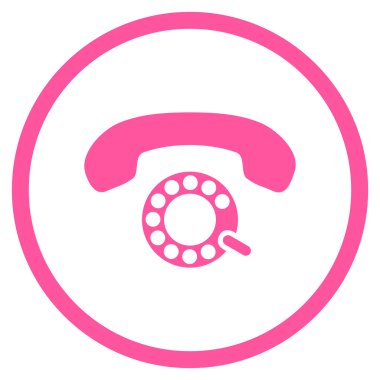 Darbeli aramayı düz vektör yuvarlak simge