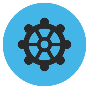 Vites düz yuvarlak vektör simgesi