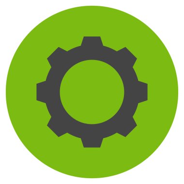 Vites düz yuvarlak vektör simgesi