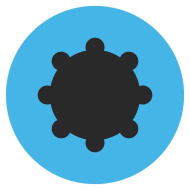 Vites düz yuvarlak vektör simgesi