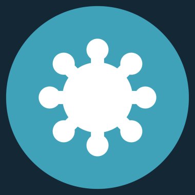 Vites düz yuvarlak vektör simgesi