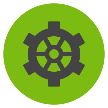 Vites düz yuvarlak vektör simgesi