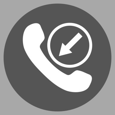 Vektör simge yuvarlak düz gelen arama