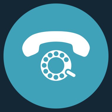 Vektör simge darbeli aramayı düz yuvarlak