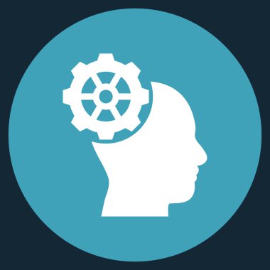 Vektör simge yuvarlak düz kafa dişli