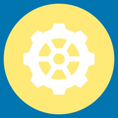 Vites düz yuvarlak vektör simgesi