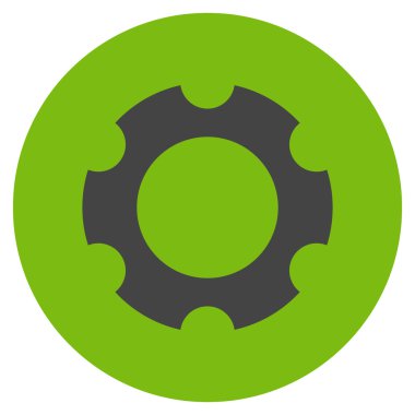 Vites düz yuvarlak vektör simgesi