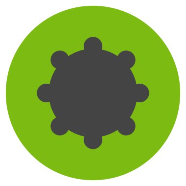 Vites düz yuvarlak vektör simgesi