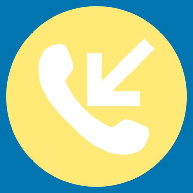 Vektör simge yuvarlak düz gelen arama